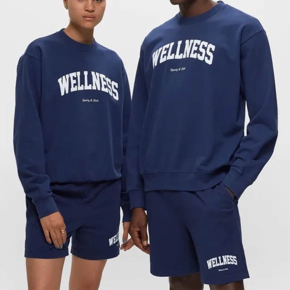 Sporty & Rich sweatshirt and shorts set! Only worn once.